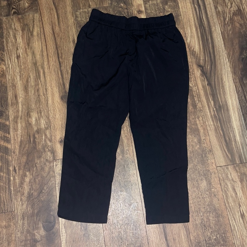 Zara black elastic waistband pants